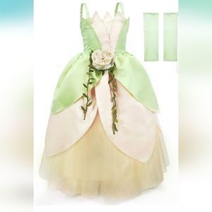 Child Tiana Dress | Princess and the Frog Costume |  2/3 year's old